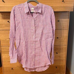 Gap 100% Linen Boyfriend Shirt Small